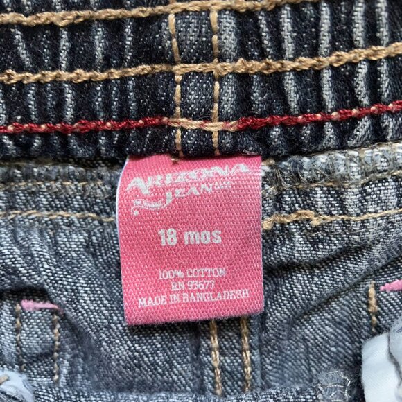Arizona Toddler Jeans Blue Wash 18M | EUC Casual Denim Ruffle - Picture 4 of 16